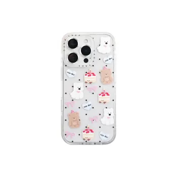 Wei Xin Acrylic Material Polka Dot Cake Animal Phone Cases Compatible With IPhone 16/15 Pro Max/Apple 13/14 Pro/Max