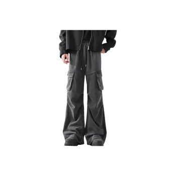 OCTO GAMBOL Casual Pants Unisex Washed Gray