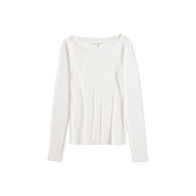 Abercrombie＆Fitch T Shirt Women's Cream-0