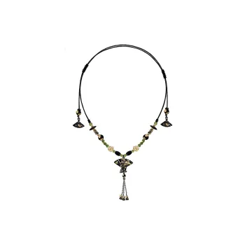 Masw Vintage Floral Niche Necklaces Women's