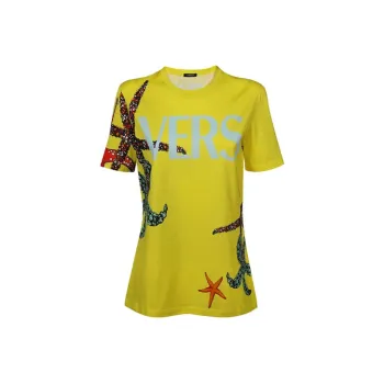 VERSACE T-Shirts Women's Yellow