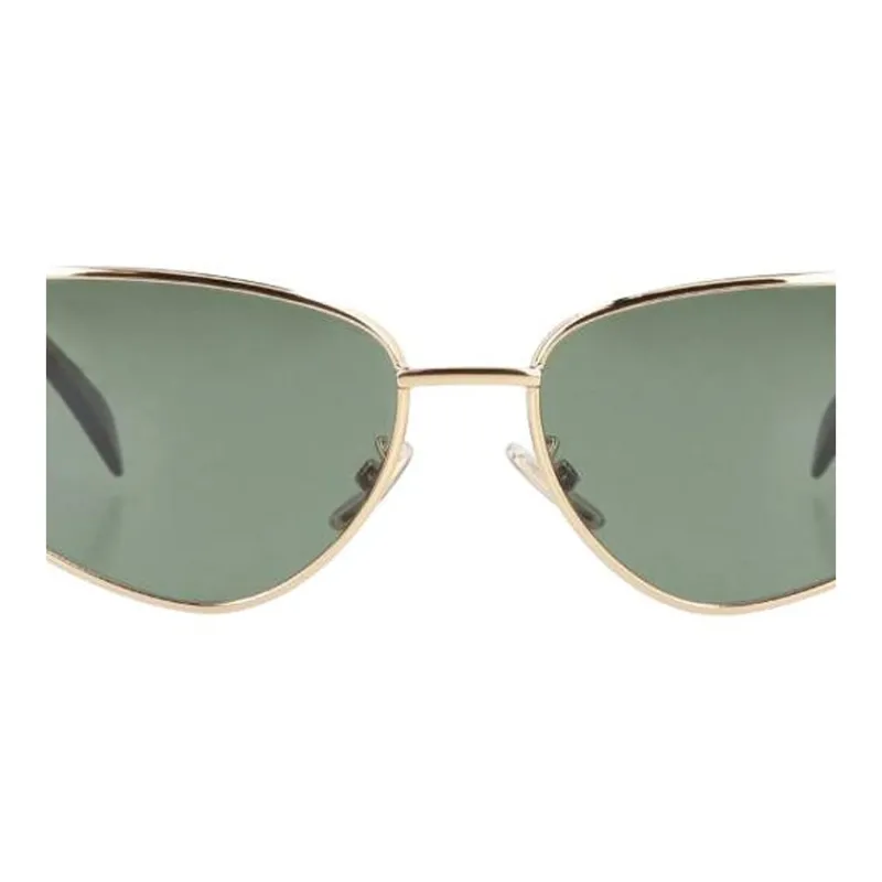 CELINE Metal Cat Eye Sunglasses Unisex Gold-1