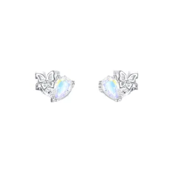 TWINKLE ANGEL 925 Sterling Silver Stud Earrings Women's