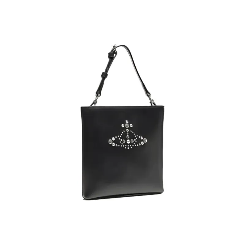 Vivienne Westwood Genuine Leather Handbag Shoulder Bag Crossbody Bag Women's Black-1