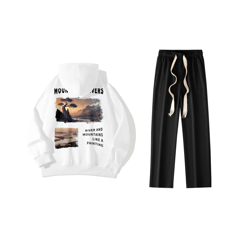 B.X Sweatshirt Sets Unisex-2