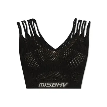 Misbhv Perforated Cropped Knitted Top