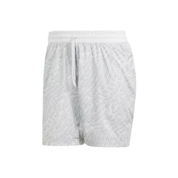 Adidas Tennis Heat.Rdy Pro Printed Ergo 7 Inch Shorts Sports Shorts Men's Gray White