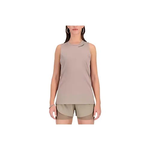 New Balance Heathertech Tank Tops Women's Mushroom Color