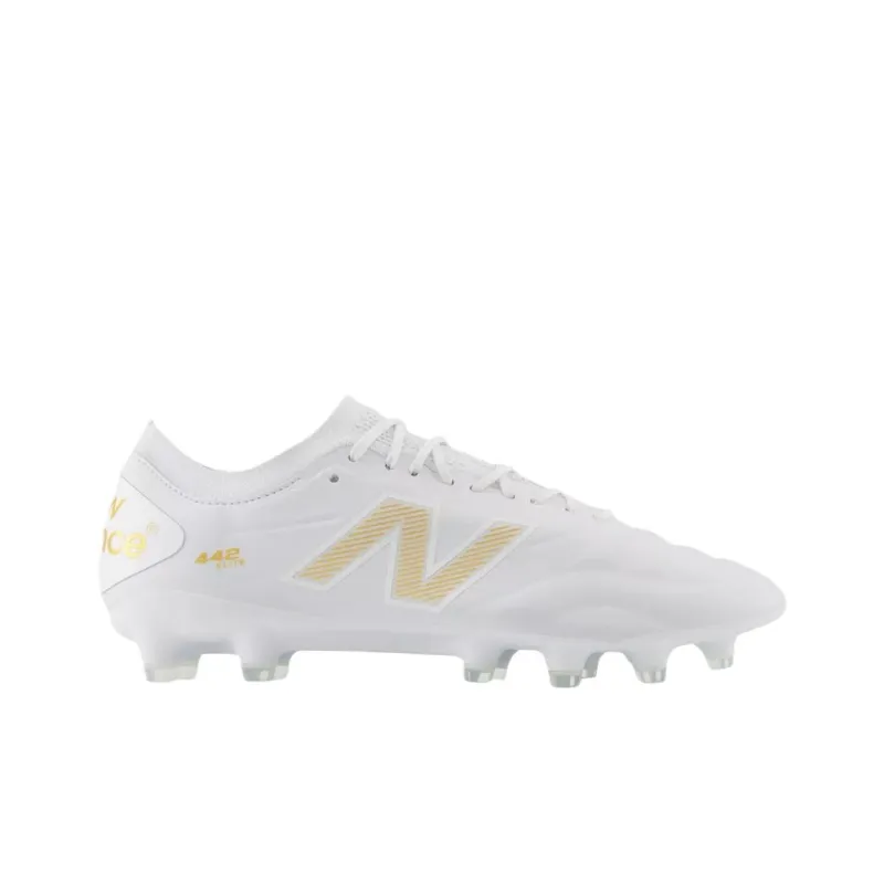New Balance 442 ELITE V2 HG Rubber Short Studs Soccer Shoes Unisex White-1