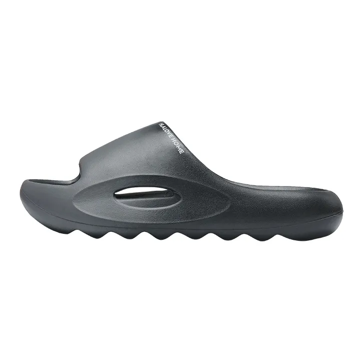 HLA Gradient Gray, Soft And Resilient Platform Couple's Slippers, Non Slip Soft Sole Indoor Bathing Slippers-1