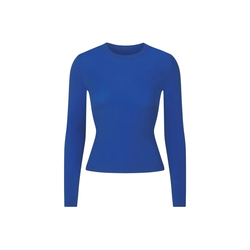 Skims Swim Long Sleeve Shirt Cobalt-0