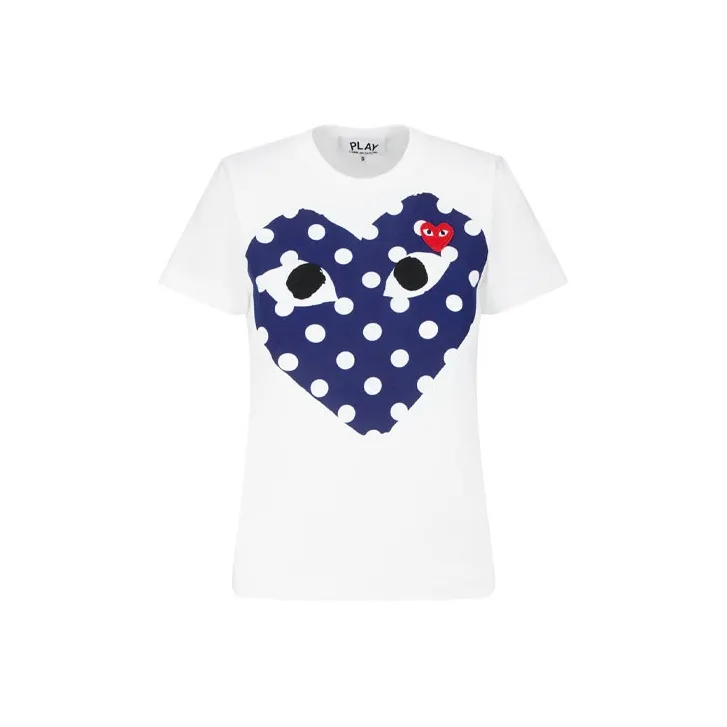 CDG Play T Shirts Women's White-0