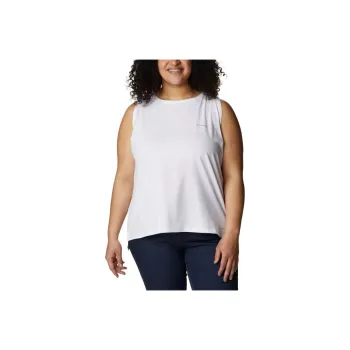 Columbia Sun Trek Tank Tops Women's White