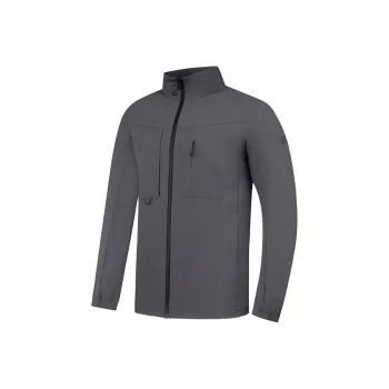 QIAODAN Trench Coat Men's Lightning Gray