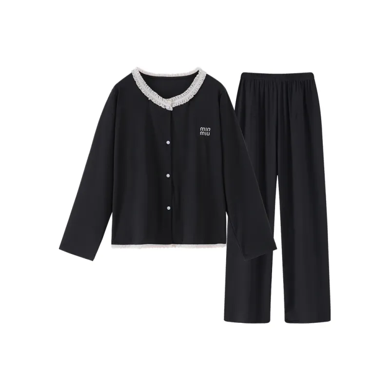 Nodos Shield Pajama Set Women's Black-0
