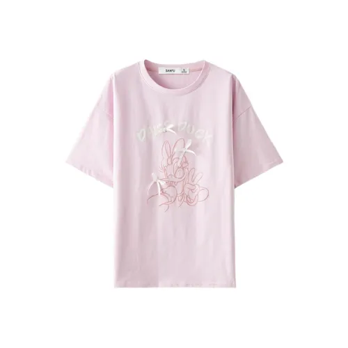 Three Blessings x DISHINITANGLAOYA,LIANMINGKUAN T Shirt Women's Pink