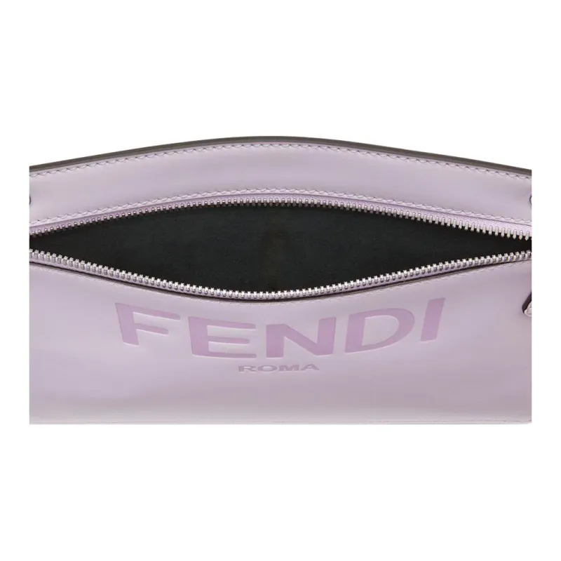 FENDI Peekaboo PU Clutch Regular Women's Light Purple-3