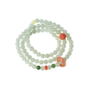 GOLDFISH ALLEY Bracelets Pale Greenish White Jade Women's
