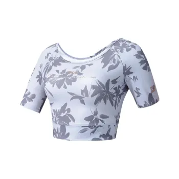 FILA Crop Tops Women's All Over Print