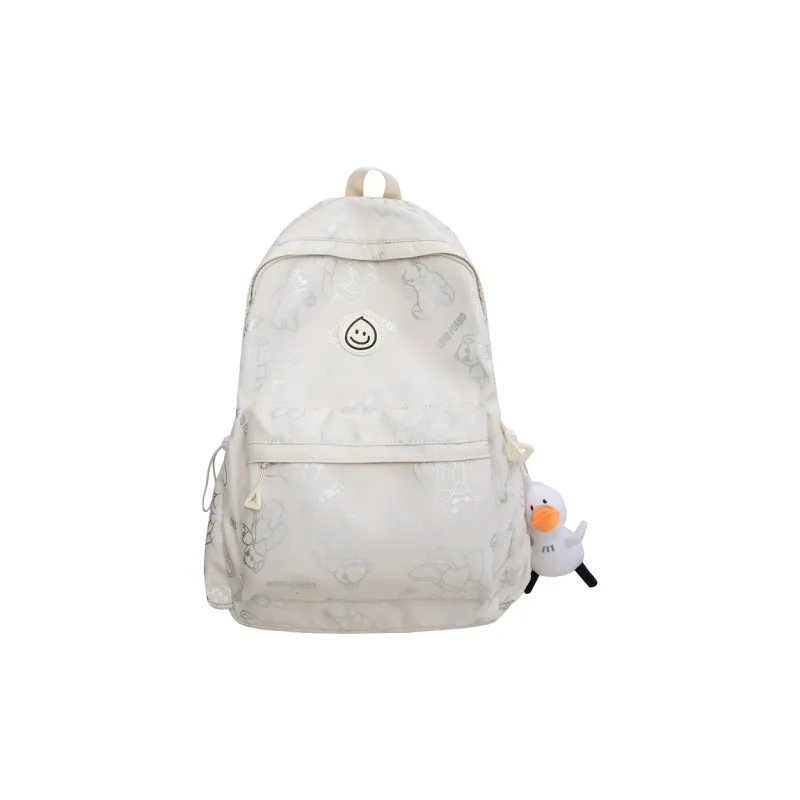 Moonshine Nylon Backpack Unisex Black/Pink/Ecru/Blue/Green-4
