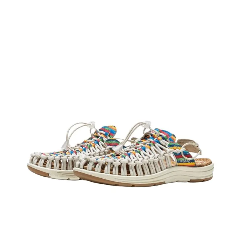 SEとSHENGきるをZUOるFU x KEEN UNEEK 2 Slip Resistant River Trekking Shoes Unisex White Brown-1