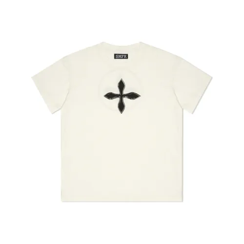 SMFK T Shirt Unisex Snow Mountain White