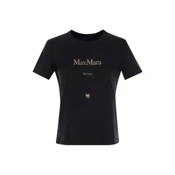 'S MAX MARA Quieto Logo Printed Crewneck T Shirt