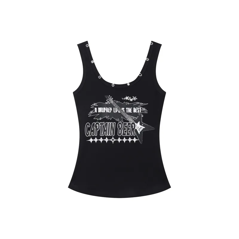 Ctbcaptainbeer Tank Tops Women's Black-0