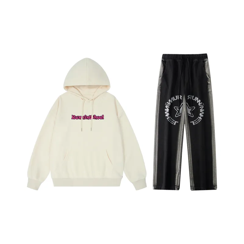 RUNNINWHEEL Sweatshirt Sets Unisex-13