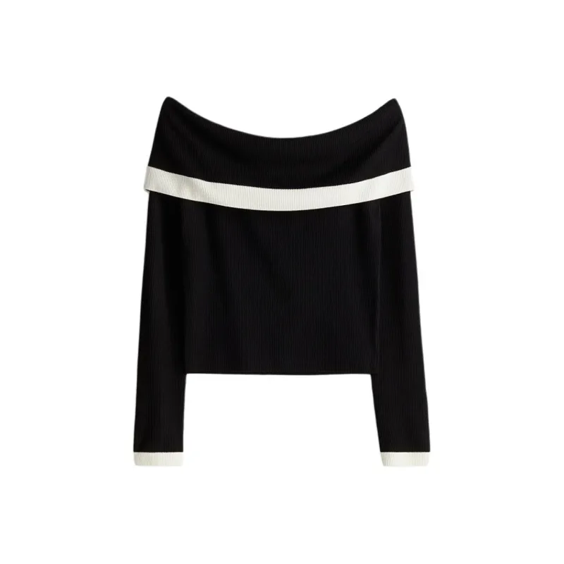 H&M T Shirts Women's Black-0