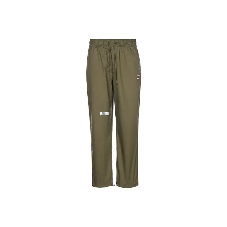 PUMA Sports Pants Men Olive Green-0