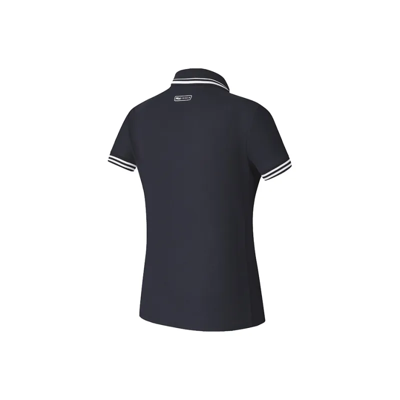 FILA Athletics Polo Shirt Women's RD Royal Blue NV-1