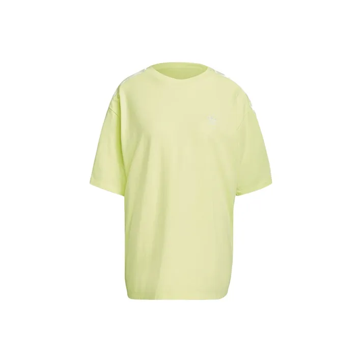 Adidas Originals Drop Shoulder Sleeve T Shirt Women's Lemon-0