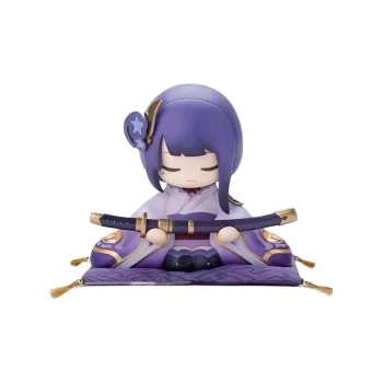 GenShin Raiden Shogun Grand Portrait Of The Enshrined God Of The Right Body Chibi Figures 11cm