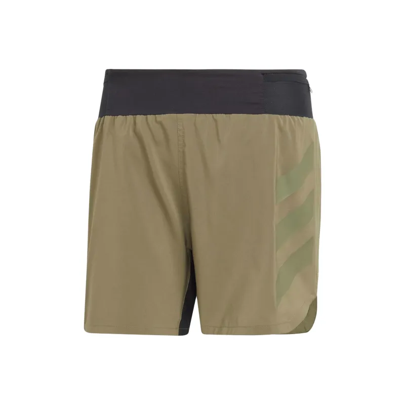 Adidas Agravic Trail Running Shorts Sports Shorts Men's Olive Green-0