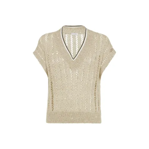 Brunello Cucinelli V Neck Knitted Vest
