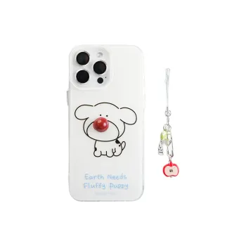 Sopi Acrylic Material White Base Maltese Phone Cases Compatible With IPhone 16/15 Pro Max/Apple 13/14 Pro/Max