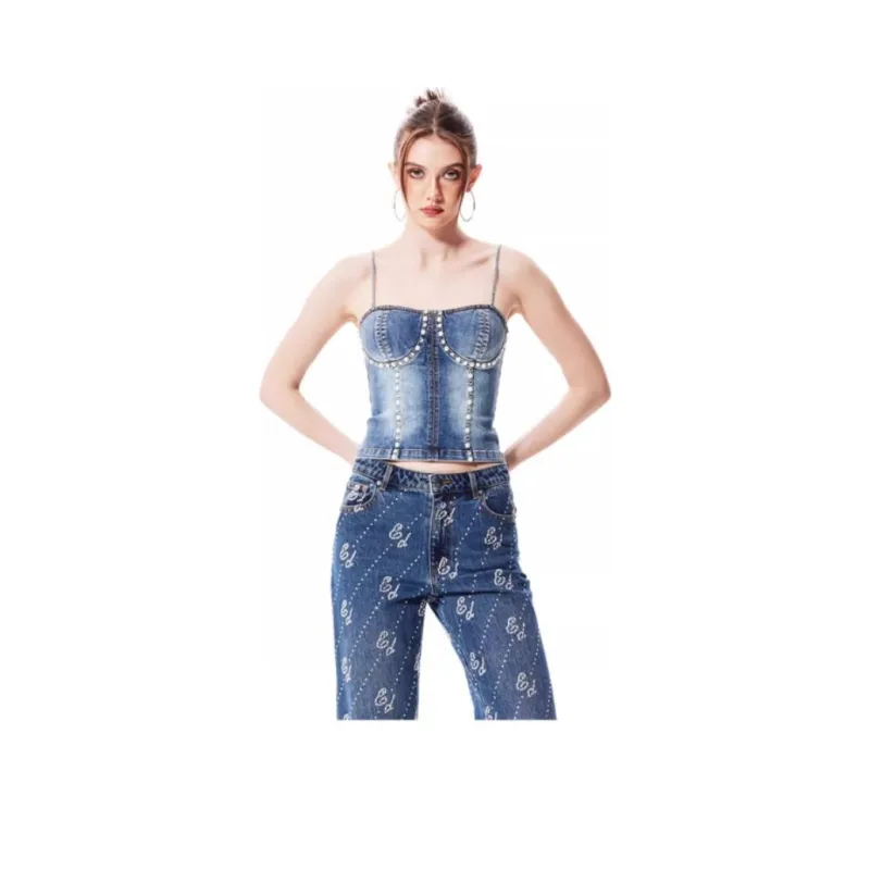 Ed Hardy FW24 Tank Tops Women's Indigo-0