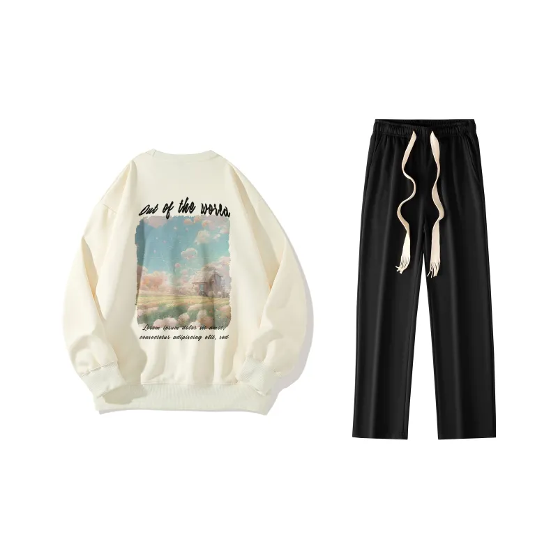 B.X Sweatshirt Sets Unisex-12
