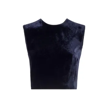 FENDI Full-Zipped Back Sleeveless Top