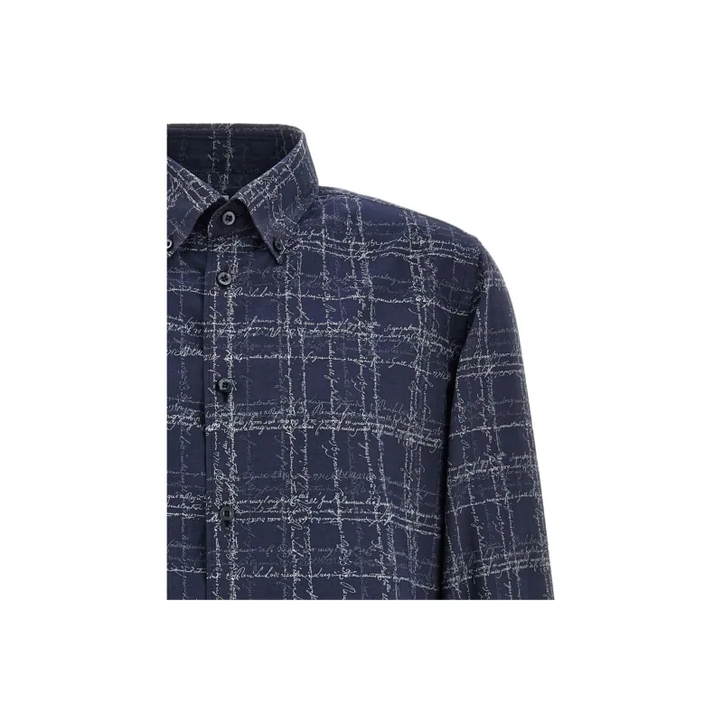 BERLUTI Buttoned Checked Shirt-2