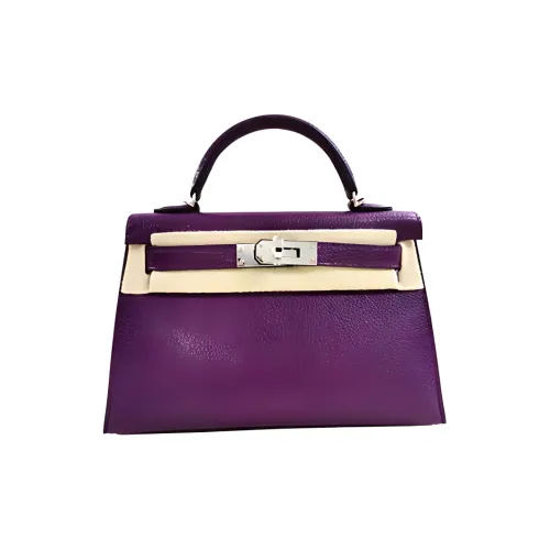 Borsa a tracolla Hermes Evelyne modello piccolo in pelle togo marrone