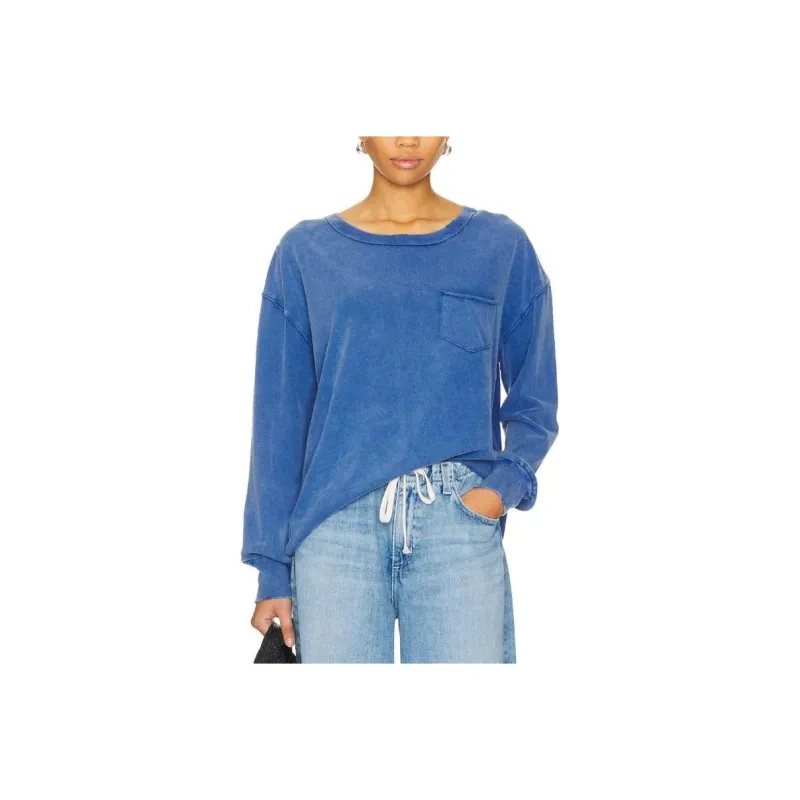 FREE PEOPLE T-Shirt Women's Blue-0