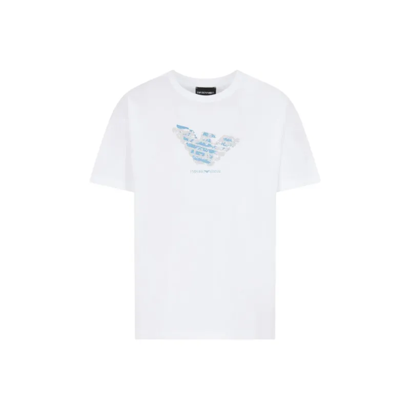 EMPORIO ARMANI Jersey T shirt With Devoré Logo-0