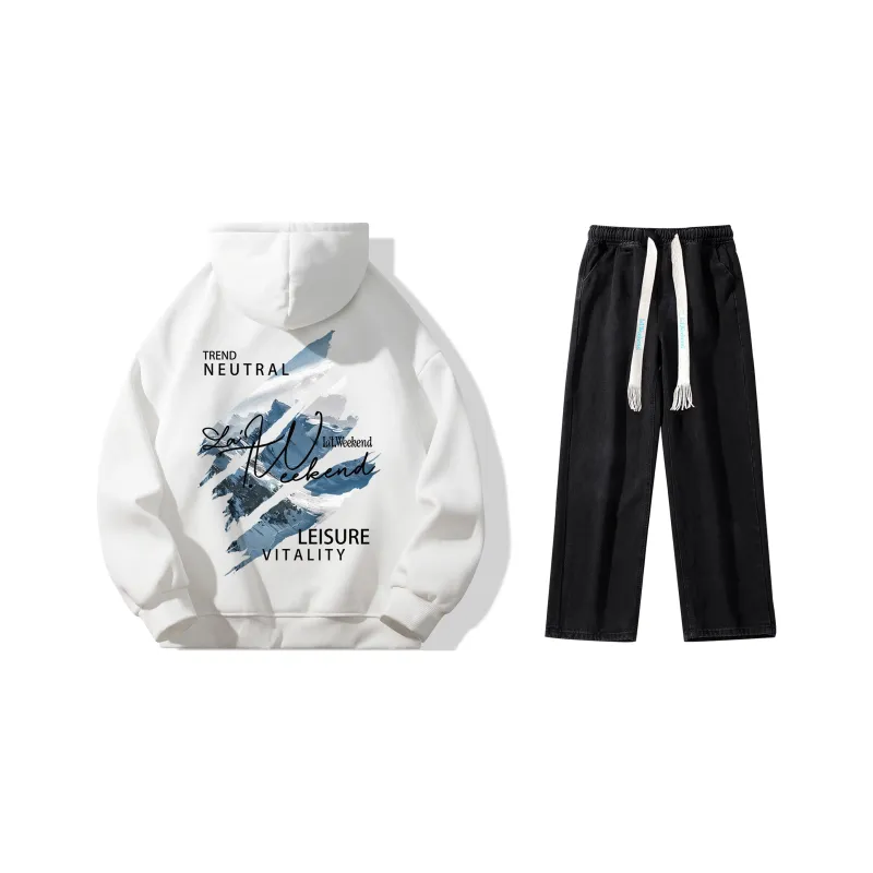 LA'T.WEEKEND Sweatshirt Set Unisex-20