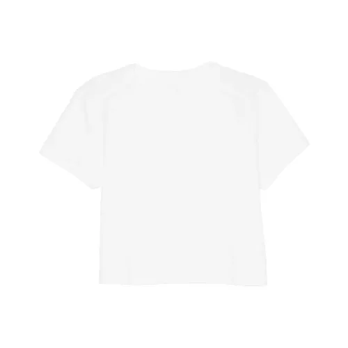 Victoria's Secret PINK HERITAGE COTTON CROPPED TEE/OpticWhite T Shirt Women's Optical White