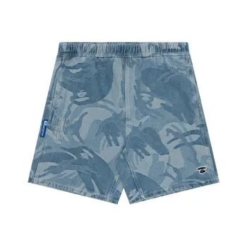Aape Casual Shorts Men Blue BLL