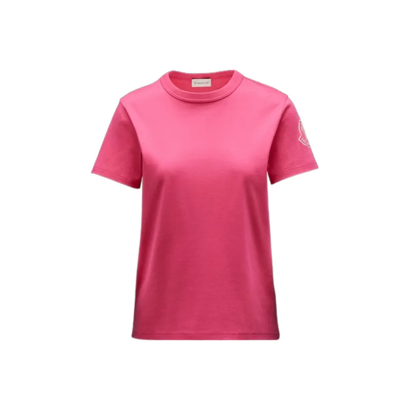 Moncler SS22 T Shirts Women's Pink-0
