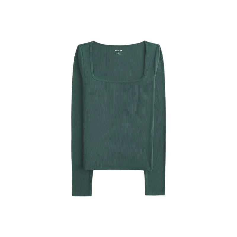 Hollister T-Shirt Women's Dark Green-0