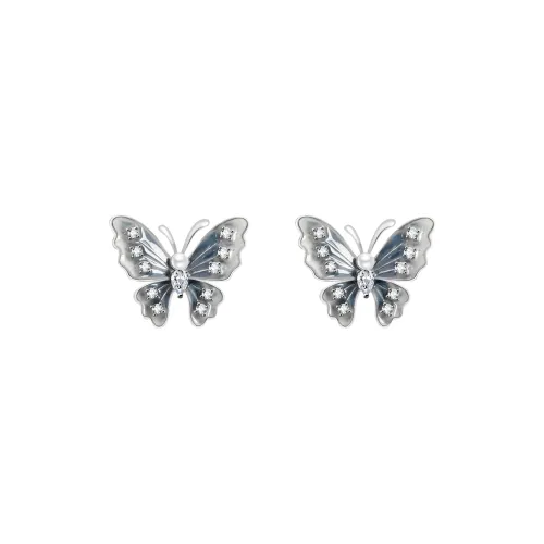 KEYS VIA Copper Alloy Stud Earrings Women's